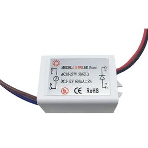 LED Driver 12V 3W 300MA 600MA Transformer InportAC85-277V OUTPUT DC3-12V محول توليد الطاقة المستمر لـ CEILLING (300MA) in Kuwait