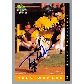 Autograph Warehouse 344344 Tony Womack Autographed Baseball Card - Salem Buccaneers 1993 Classic Best No. 296 Minor League Rookie in Saudi Arabia