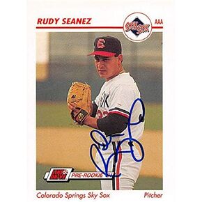Autograph Warehouse 344203 Rudy Seanez Autographed Baseball Card - Cleveland Indians FT 1991 Impel Minor League Pre Rookie No. 89 in Saudi Arabia