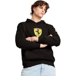 Puma Men Men Standard Scuderia Ferrari Formula 1 Graphic Hoodie ، Big Shield Black SS25 ، X-Large in Saudi Arabia