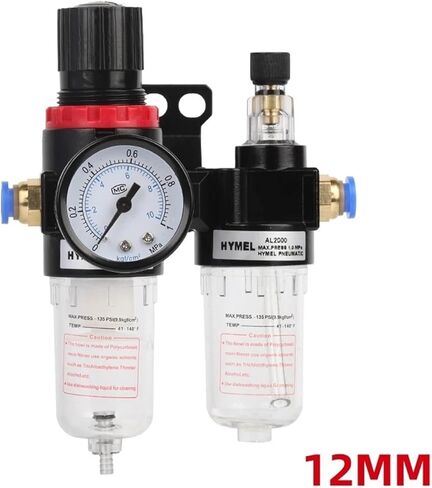 يستخدم AFC2000 AFR2000 + AL2000 G1/4 زيت ضاغط الهواء ومرشح الهواء فاصل الماء لتقليل منظم صمام الضغط (4 مم) in Kuwait
