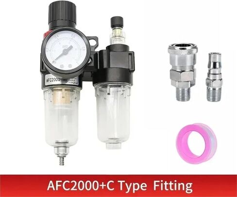 AFC2000 G1/4 Air Compressor Oil and Water Separator Air Filter Is Used To Reduce The Pressure Valve Regulator(AFC2000) in Saudi Arabia