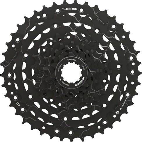 SHIMANO CUES CS-LG300-9 Cassette - 9-Speed, 11-41t, Black in Saudi Arabia
