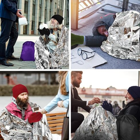 Coume Homeless Care Package Supplies Hygiene Kit Winter Beanie Neck Warmer Gloves Drawstring Bags for Men Women in Saudi Arabia