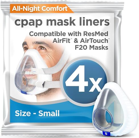 بطانات أقنعة CPAP من resplabs - بطانات نوم لأقنعة CPAP لكامل الوجه، عالمية - 4 عبوات in Kuwait