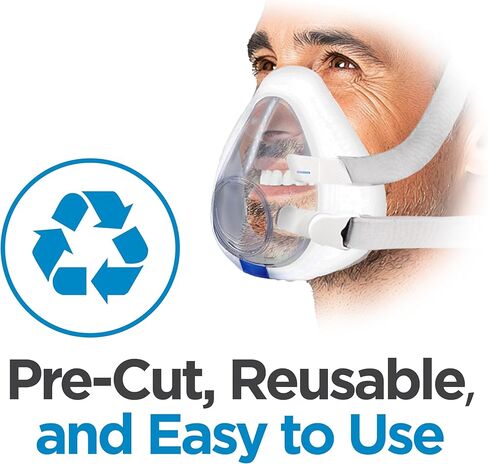 بطانات أقنعة CPAP من resplabs - بطانات نوم لأقنعة CPAP لكامل الوجه، عالمية - 4 عبوات in Kuwait