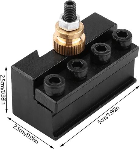Lathe Tool Holder Set of Aluminum Alloy Mini Lathe Tool Post and Holder Kit Lathe Tool Post Holder Tool Post Holder in Saudi Arabia
