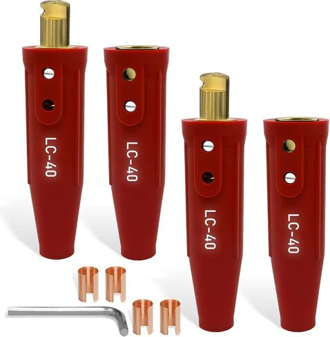 مجموعة كبلات اللحام LC-40 Pro Series (4 عبوات) (أحمر) in Kuwait