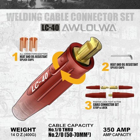 مجموعة كبلات اللحام LC-40 Pro Series (4 عبوات) (أحمر) in Kuwait