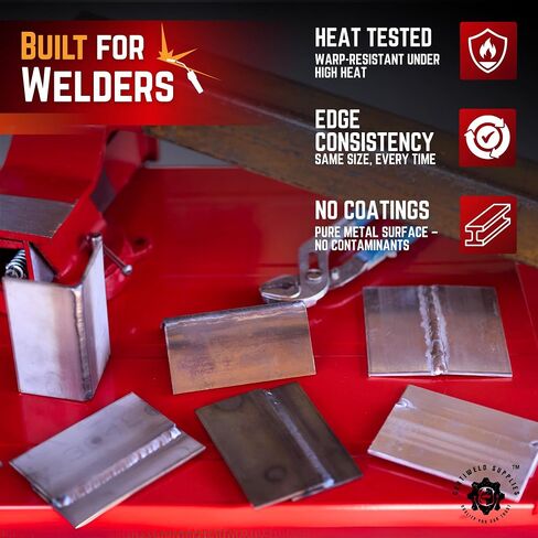 Welding Coupons 20 pack, 2 x 4 x 1/8" Mild Steel Welding Kit, Welding Practice for MIG TIG Gas Arc Stick and Wirefeed in Saudi Arabia