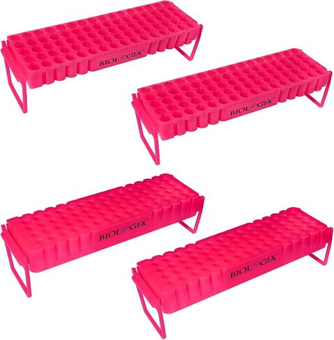 Microcentrifuge Tube Rack, 60 Wells Microtube Storage Box with Hand Shank, Double Sided Tube Holder for 0.2ml PCR Tube, 0,5/1.5/2ml Centrifuge Pipe, Pack of 1 in Saudi Arabia