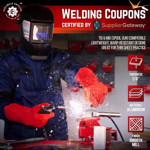 Welding Coupons 20 pack, 2 x 4 x 1/8" Mild Steel Welding Kit, Welding Practice for MIG TIG Gas Arc Stick and Wirefeed in Saudi Arabia