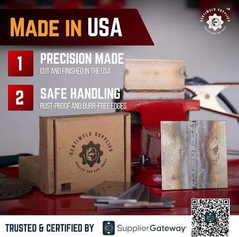 Welding Coupons 20 pack, 2 x 4 x 1/8" Mild Steel Welding Kit, Welding Practice for MIG TIG Gas Arc Stick and Wirefeed in Saudi Arabia