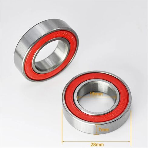 2/10pcs السيراميك الهجين 6902 2RS المحمل 15x28x7 مم 6902RS نيتريد 15 مم محامل الكرة الداخلية (10pcs) in Kuwait