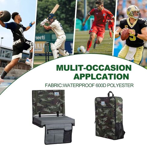 Stadium Seats with Back Support,Stadium Seats for Bleachers with Back Support,Portable Bleacher Seats with Cushions and Backpacks，Wide Stadium Chair for Sports Events and Concerts in Saudi Arabia