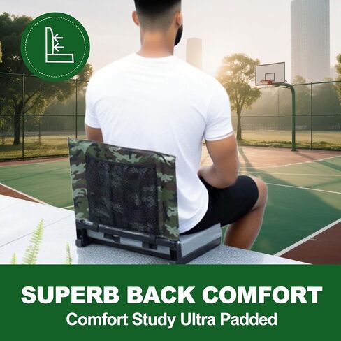 Stadium Seats with Back Support,Stadium Seats for Bleachers with Back Support,Portable Bleacher Seats with Cushions and Backpacks，Wide Stadium Chair for Sports Events and Concerts in Saudi Arabia