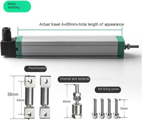 Linear Displacement Sensor Tie Rod Type KTC25mm Injection molding Machine Electronic Ruler(325mm) in Kuwait