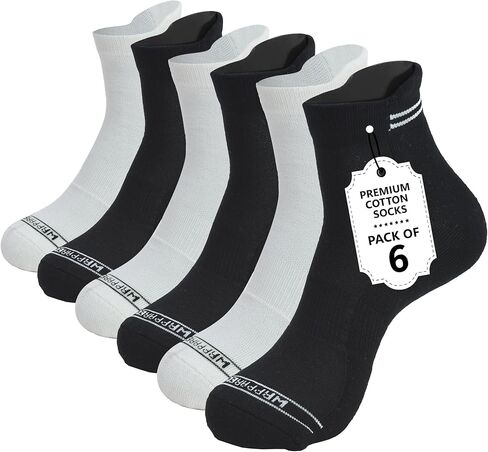 Bamboo Rayon Athletic Mens Socks Socks Arch Support Half Terry Cushioned Moisture Wicking Workout | 3 و 6 أزواج in Kuwait