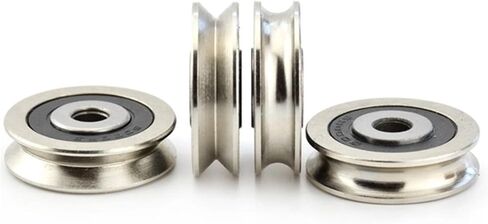 10PCS Straightening Mixed Wheel Over Line with Groove Bearing 6000 10X26X8mm Pulley U Groove Type(U6000-4-0.8) in Saudi Arabia