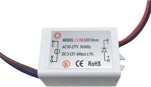 Led Driver 12V 3W 300mA 600mA Transformer InputAC85-277V Output DC3-12V Power Supply Constant Current Adapter for Ceilling(300mA) in Saudi Arabia