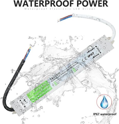 محول الإضاءة 90-250V AC إلى DC 12V 30W 2.5A محول السائق LED ALUMINIM IP67 IP67 STANTRAING ROFF in Saudi Arabia