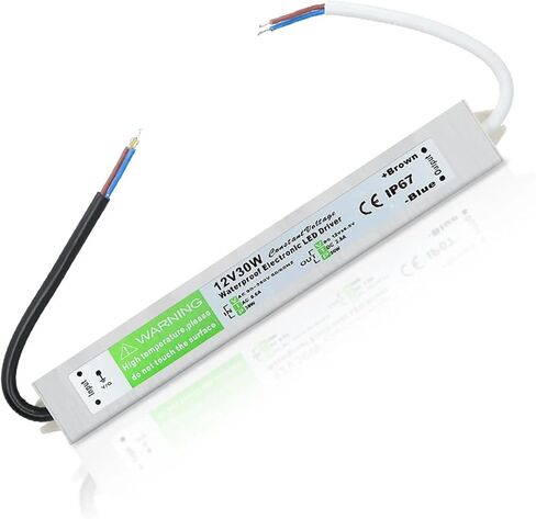 محول الإضاءة 90-250V AC إلى DC 12V 30W 2.5A محول السائق LED ALUMINIM IP67 IP67 STANTRAING ROFF in Saudi Arabia