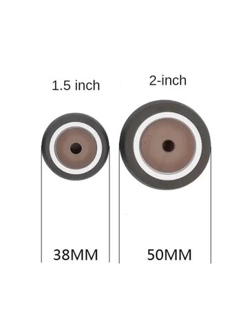 4pcs 1.5 بوصة إدراج قضيب circlip/المسمار M10/11 عجلات المكبس TPR مطاطية صامتة Universal كرسي رئيس رئيس الحمل 66 كجم (برغي) in Saudi Arabia