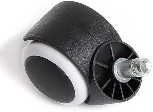 5Pcs 10mm/11mm 2 Inch Circlip/Screw PU Office Chair Caster Large Class Universal Wheel Silent Mute(Circlip-Gray-11mm) in Saudi Arabia