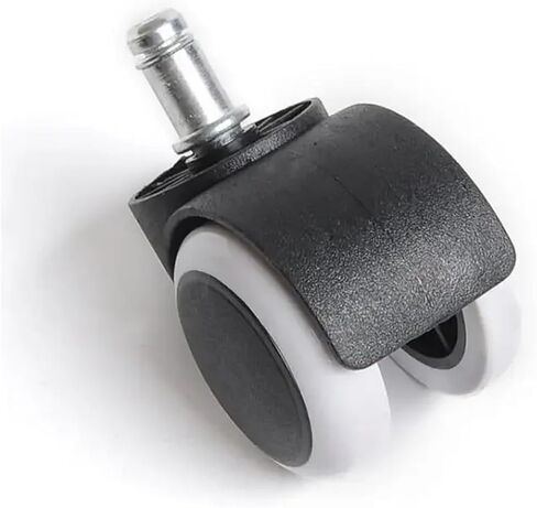 5Pcs 10mm/11mm 2 Inch Circlip/Screw PU Office Chair Caster Large Class Universal Wheel Silent Mute(Circlip-Gray-11mm) in Saudi Arabia