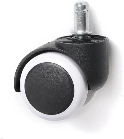 5Pcs 10mm/11mm 2 Inch Circlip/Screw PU Office Chair Caster Large Class Universal Wheel Silent Mute(Circlip-Gray-11mm) in Saudi Arabia