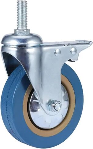 2.5 Inch Heavy Duty Stem Caster Wheels with Brake Plate Castor Wheel for Industrial Equipment(2.5inch Rigid) in Saudi Arabia