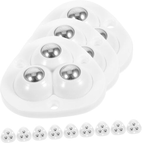 Amosfun 12pcs Mini Caster Wheels Swivel Casters Adhesive for Furniture Movers Small Pulley for Wheel Dolly Heavy Duty in Saudi Arabia