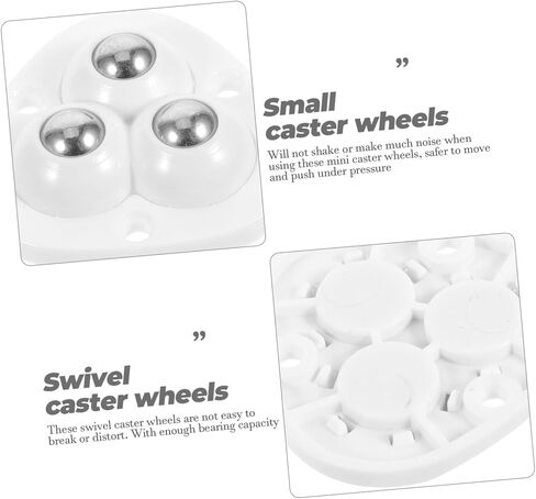 Amosfun 12pcs Mini Caster Wheels Swivel Casters Adhesive for Furniture Movers Small Pulley for Wheel Dolly Heavy Duty in Saudi Arabia
