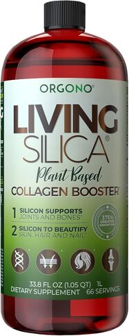 Living Silica Plant Based Collagen Booster | Vegan | Supports Healthy Collagen and Elastin Production for Joint & Bone Support, Glowing Skin, Strong Hair & Nails 500 ml | 16.9 Fl Oz in Saudi Arabia