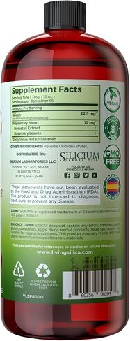 Living Silica Plant Based Collagen Booster | Vegan | Supports Healthy Collagen and Elastin Production for Joint & Bone Support, Glowing Skin, Strong Hair & Nails 500 ml | 16.9 Fl Oz in Saudi Arabia