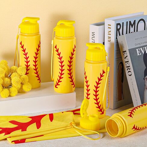 24pcs Sport Party Favors 12 pcs قابلة لإعادة الاستخدام كرة القدم زجاجة المياه بالجملة 20 أوقية 12 PCS مناشف تبريد ناعمة الملحقات الرياضية لصالح الحفلات لاعبي اللاعبين الهدايا (كرة القدم) in Saudi Arabia