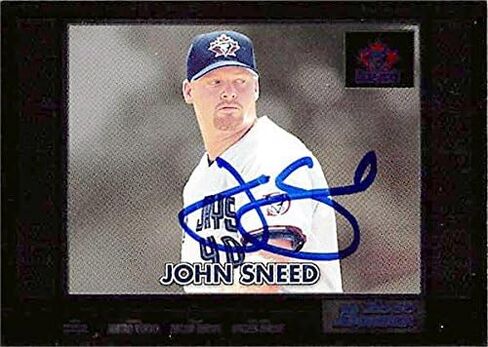 Sports Memorabilia Autograph Warehouse 343824 John Sneed Autographed Baseball Card - Toronto Blue Jays, FT 2000 Bowman Chrome No. 413 in Saudi Arabia