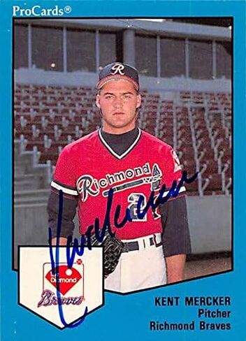 Kent Mercker Card Baseball Card (Richmond Braves) 1989 Procards Minor League Rookie #835 - Baseball Slabbed Cards in Saudi Arabia