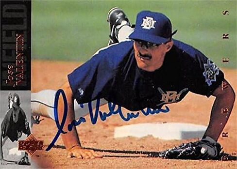 Sports Memorabilia Autograph Warehouse 344058 Jose Valentin Autographed Baseball Card - Milwaukee Brewers, FT 1994 Upper Deck No. 303 in Saudi Arabia