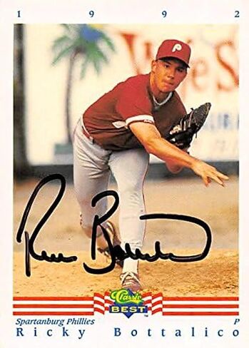 Ricky Bottalico autographed Baseball Card (Startanburg Phillies) 1992 Classic Best #262 Minor League Rookie - Baseball Slabbed Autographed Cards in Saudi Arabia