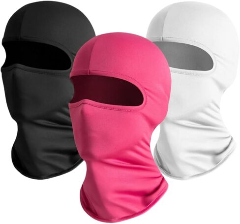 3 Pieces Balaclava Ski Mask for Women Men Head Mask Full Face Cover Mask Sun UV Protection Hood for Skiing Cycling in Kuwait