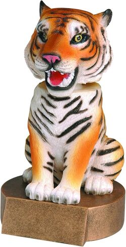 Decade Awards Tiger Bobblehead Mascot Trophy - 6 Inch Tall | Engraved Tiger Award - Customize Now in Saudi Arabia