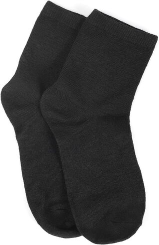 Women's Athletic Crew Socks, 6 or 12 Pairs, Size 5-9, Black White Gray in Saudi Arabia