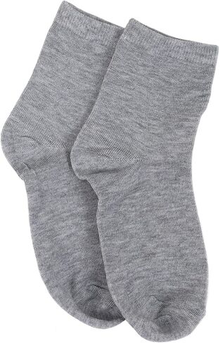 Women's Athletic Crew Socks, 6 or 12 Pairs, Size 5-9, Black White Gray in Saudi Arabia