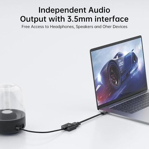 6ft HDMI to VGA Cable – 1080P HD Video Converter Cord for Laptop, TV Box, PS4, Monitor, Projector (Black, 1.8M) in Kuwait