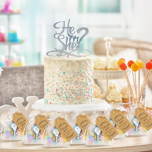 Minatee 50 Set Baby Shower Bottle Feater Favors Nail Clipper Bottle Bottion key -key -key -key -key -earmes شكرا لكم هدايا على جنس الضيف الكشف عن فافيس (الأوكالبتوس) in Kuwait