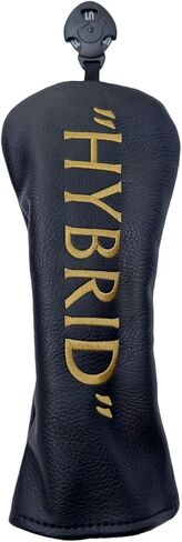 Golf Club Headcover 3 Wood Headcover Black N Gold Puium Pu Leather Driver #3 Fairway Wood Wood Wood Cover Fits for Coll Brand in Saudi Arabia