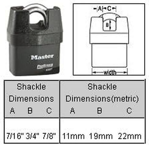Master Lock Pro Series Badlock - (2) أقفال أمان عالية 6327NKA -2 ث/Bumpstop Technology in Kuwait