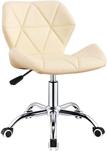 Renovation House Dining Office Swivel Chair with Chrome Legs with Wheels and Lift PU in Kuwait