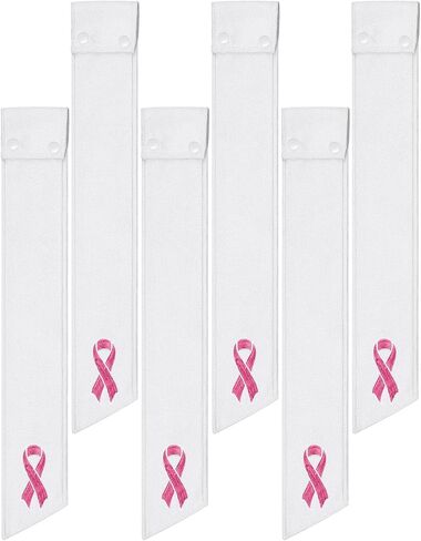 6 PCS Football Plaving رقيقة من سرطان الثدي Sports Thin Pink Ribbon مع أزرار لجمع التبرعات لإكسسوارات كرة القدم Drip Stream (Pink) in Saudi Arabia